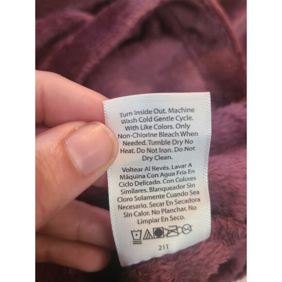 Joyspun small womens plush pj star purple hoodie new with tags - Picture 9 of 11